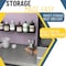 Koova Storage Rack, Steel, Black, 4.1 in W, 3.7 in H, 12.7 in L, Powder Coated KV-SPRAYB-6 - alternate 4